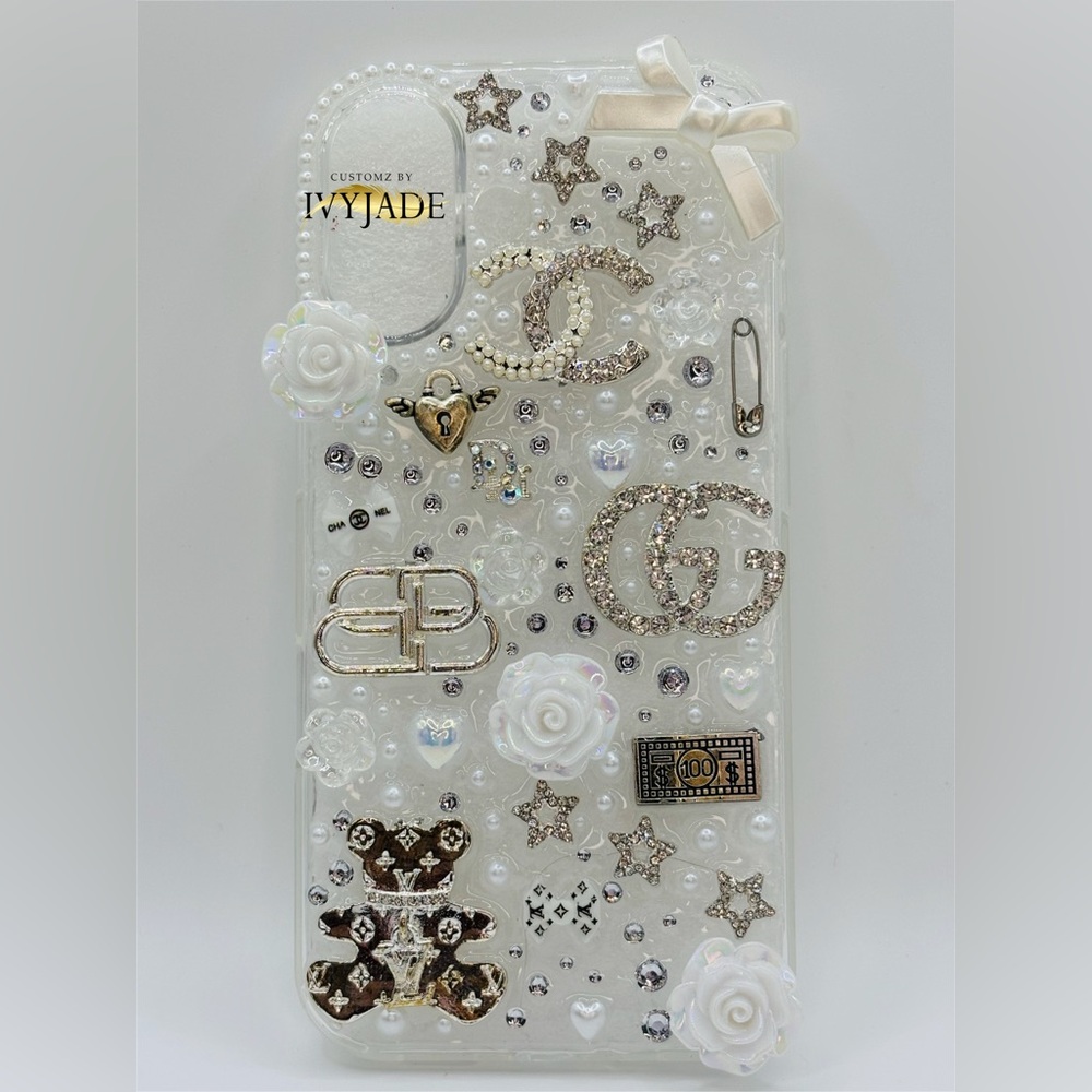 Embellished iPhone 16 Designer-Inspired Phone Case